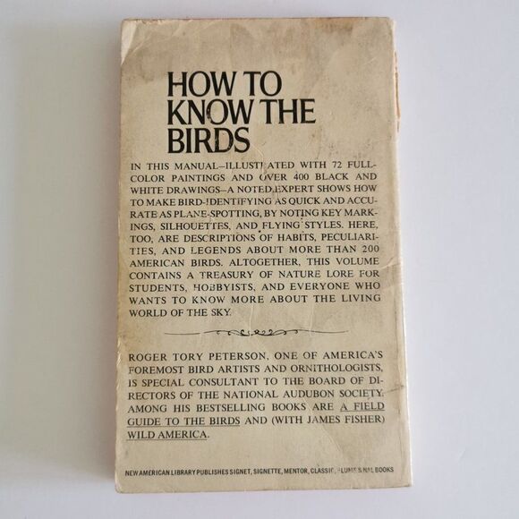 1957 How to Know the Birds Paperback, Roger Peterson Illustrated Vintage Book - Picture 4 of 10